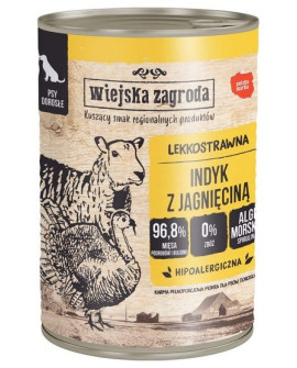 Wiejska Zagroda Indyk Z Jagnięciną Puszka 400G