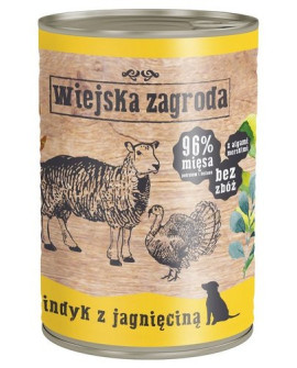 Wiejska Zagroda Indyk Z Jagnięciną Puszka 400G