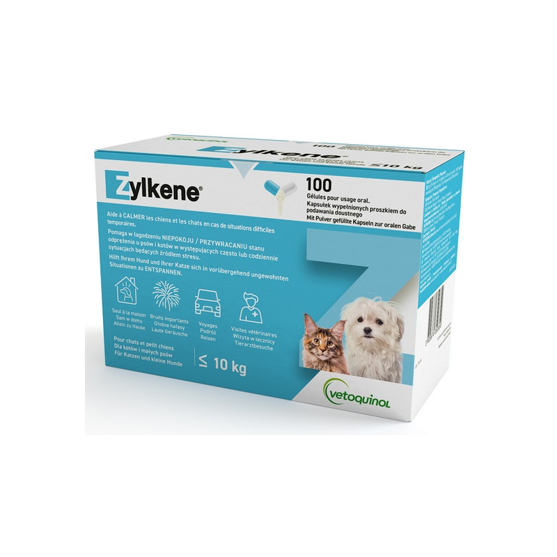 Vetoquinol Zylkene 75Mg Dla Kotów I Psów Do 10Kg - Blister 10 Kapsułek