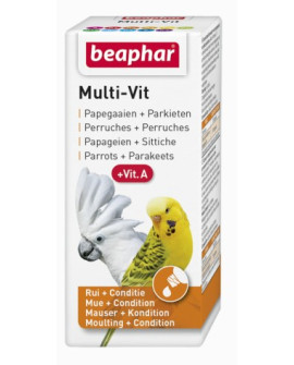 Beaphar Multi-Vit For Parrots - Witaminy Dla Papug 20Ml