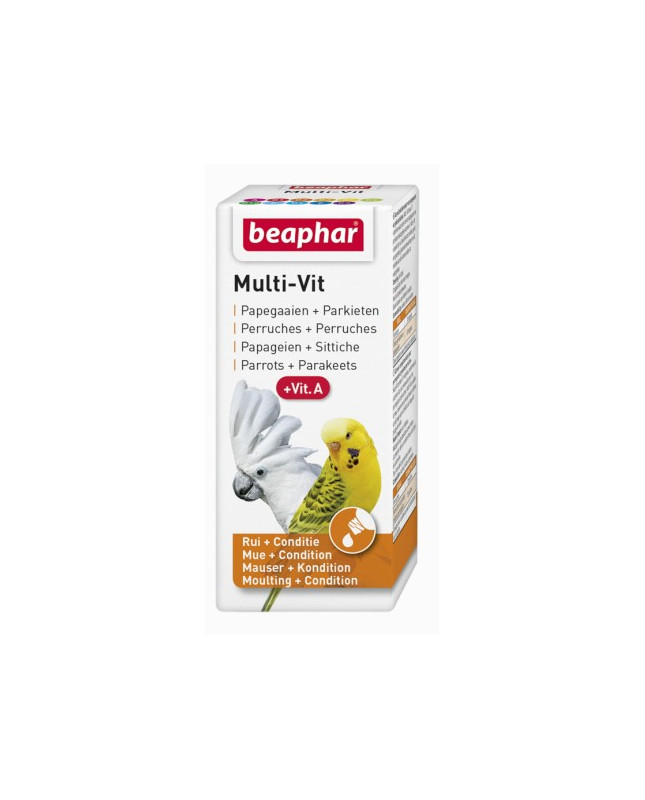 Beaphar Multi-Vit For Parrots - Witaminy Dla Papug 20Ml