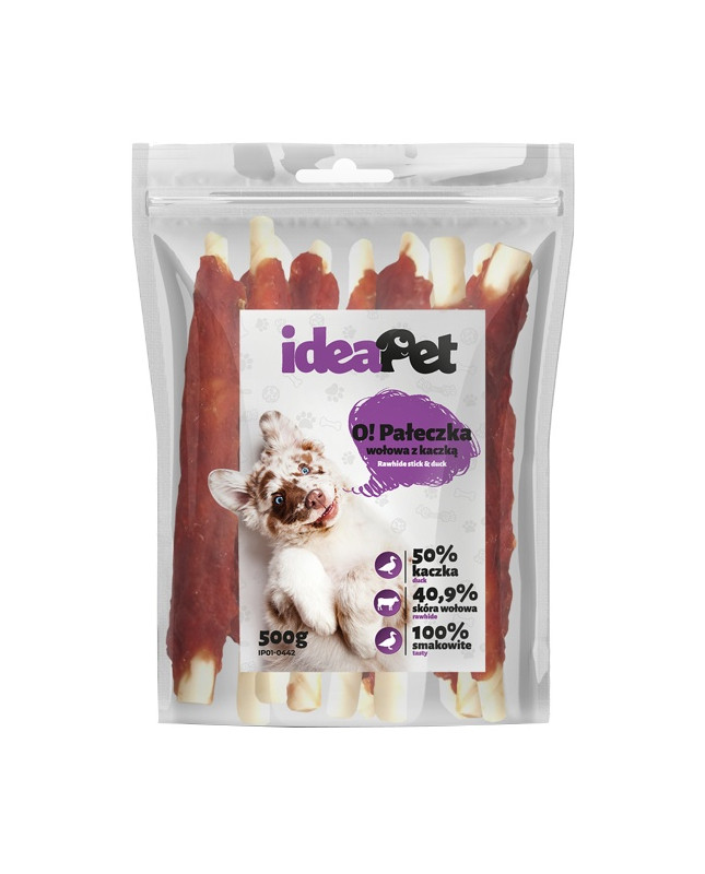 Ideapet Pałeczka Wołowa Z Kaczką 500G