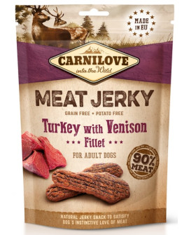 Carnilove Dog Jerky Turkey & Venison Fillet - Indyk I Filet Z Dziczyzny 100G
