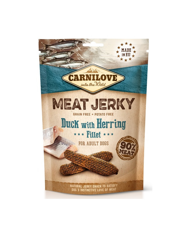 Carnilove Dog Jerky Duck & Herring Fillet - Kaczka I Filet Ze Śledzia 100G