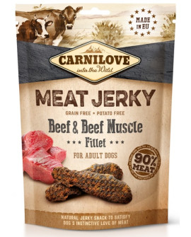 Carnilove Dog Jerky Beef & Beef Fillet - Wołowina I Filet Wołowy 100G