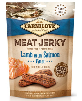 Carnilove Dog Jerky Lamb & Salmon Fillet - Jagnięcina I Filet Z Łososia 100G
