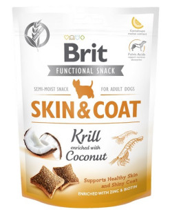 Brit Functional Snack Skin&Coat Krill 150G