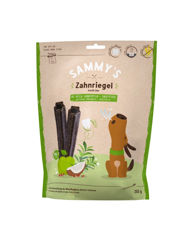Sammy's Tooth Bar Dental Snack Jabłko I Granat 250G