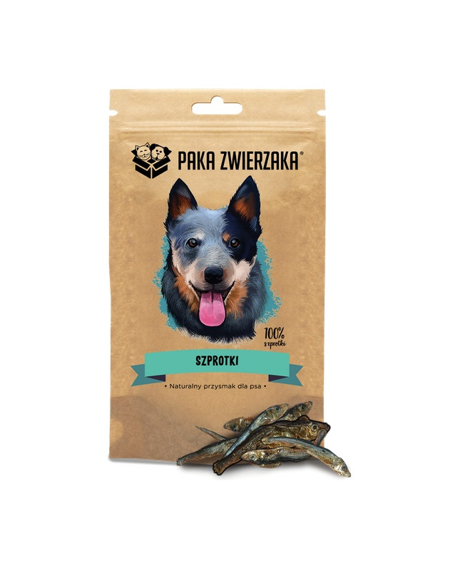 Paka Zwierzaka Szprotki 100% 60G
