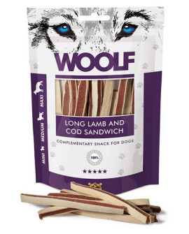 Woolf Soft Lamb & Cod Sandwich Long 100G