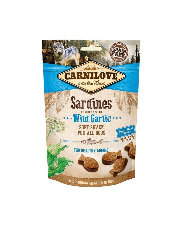 Carnilove Dog Snack Fresh Soft Sardines+Wild Garlic 200G