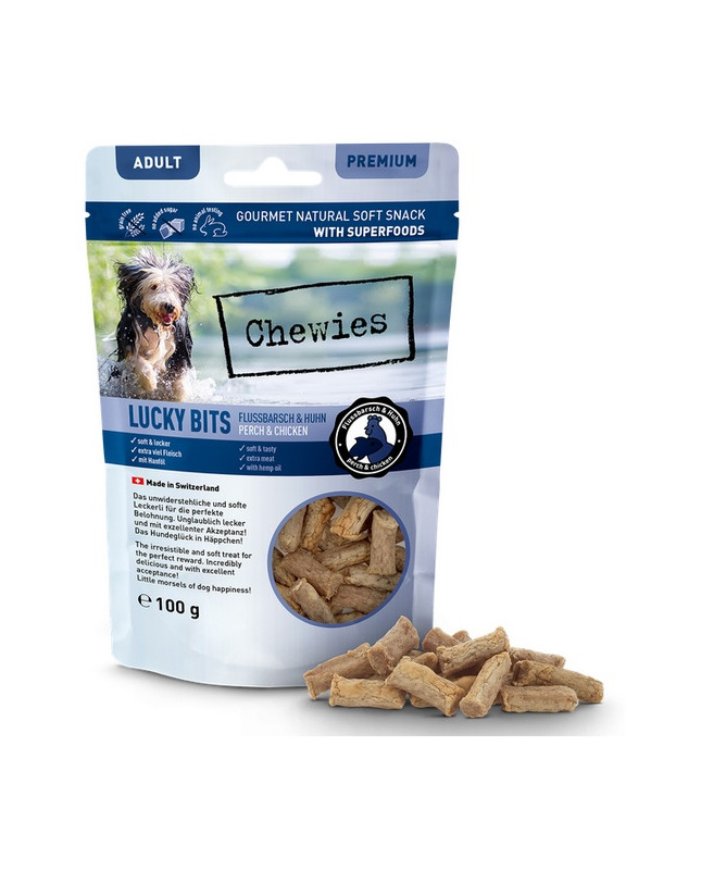 Chewies Lucky Bits Adult Okoń & Kurczak 100G