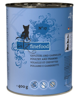 Catz Finefood Classic N.17 Drób i Krewetki puszka 400g