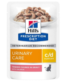 Hill's Prescription Diet C/D Feline Z Łososiem Saszetka 85G