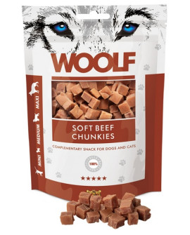 Woolf Soft Beef Chunkies 100G