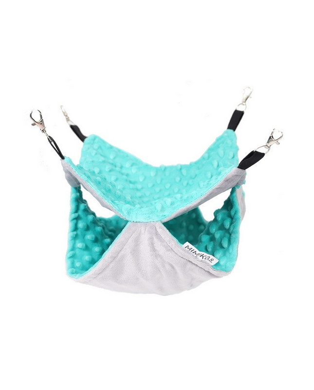 Mimiko Pets Hamak Dwupoziomowy 30X30Cm Miętowy