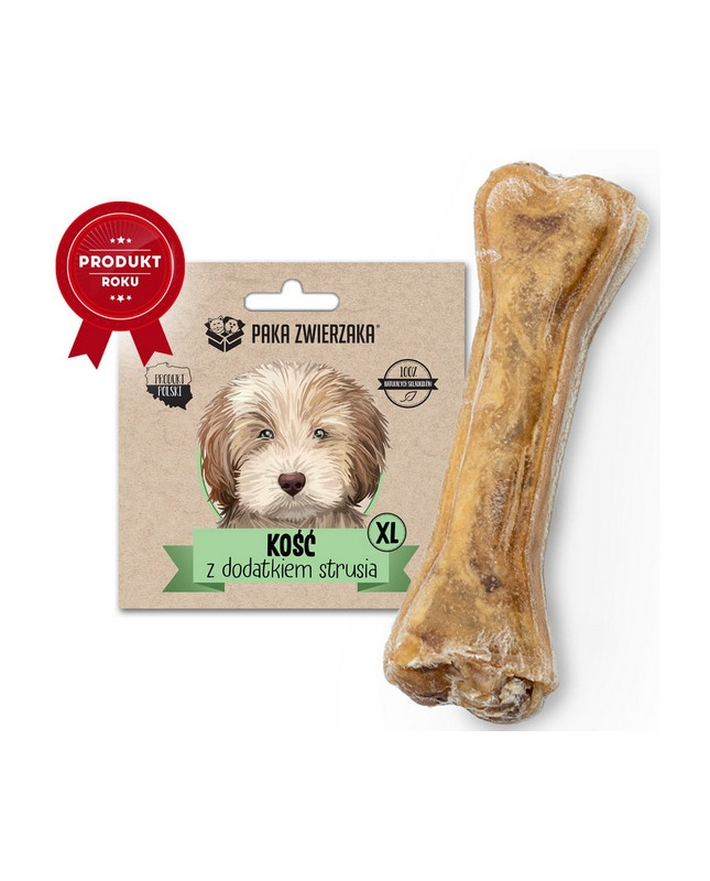 Paka Zwierzaka Kość Z Dodatkiem Strusia Xl 17Cm