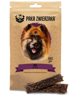 Paka Zwierzaka Stripsy Gęś 100% 70G