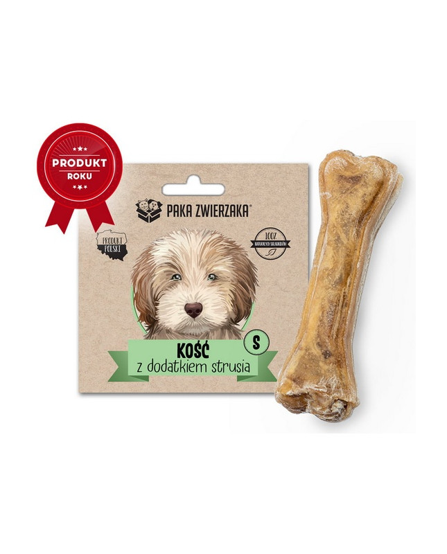 Paka Zwierzaka Kość Z Dodatkiem Strusia S 10Cm