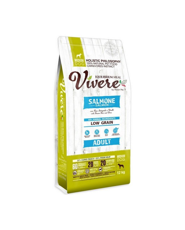 Vivere Dog Medium Adult Salmon 12Kg