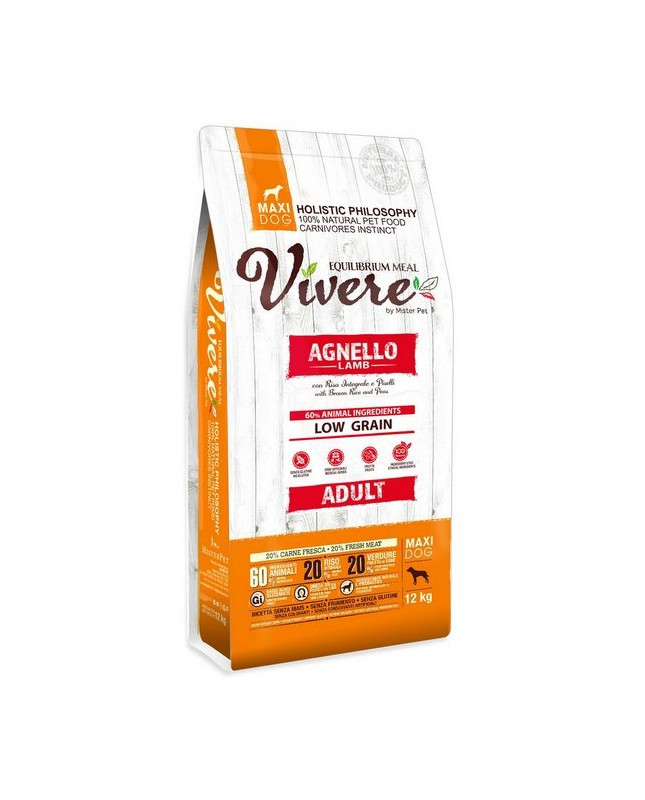 Vivere Dog Maxi Adult Lamb 12Kg