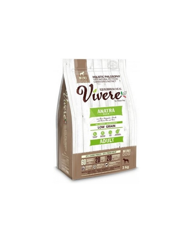 Vivere Dog Mini Adult Duck 3Kg