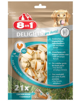 8In1 Dental Delights Bones Xs Torebka 21Szt