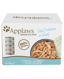 Applaws Puszki Dla Kota Multipack Fish 12X70G