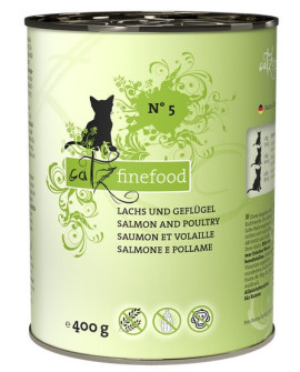Catz Finefood Classic N.05 Łosoś i drób puszka 400g