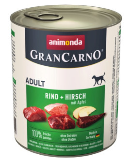 Animonda Grancarno Original Adult Rind Hirsch Apfel Wołowina, Jeleń + Jabłko Puszka 800G