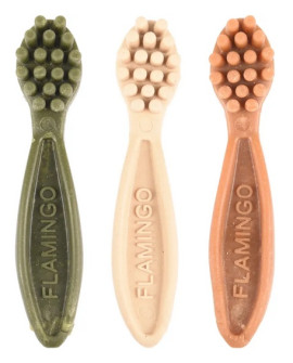 Flamingo Veggie Gryzak Szczoteczka 7,5Cm/15Szt