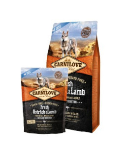 Carnilove Dog Fresh Ostrich & Lamb Adult Small - Struś I Jagnięcina 6Kg