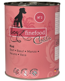Dogz Finefood Classic N.02 Wołowina puszka 400g