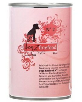 Dogz Finefood Classic N.02 Wołowina puszka 400g