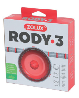 Zolux Kołowrotek Rody3 Silent Wheel Czerwony [206035]