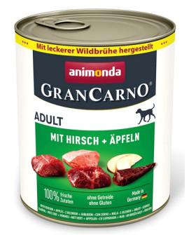 Animonda Grancarno Original Adult Rind Hirsch Apfel Wołowina, Jeleń + Jabłko Puszka 800G