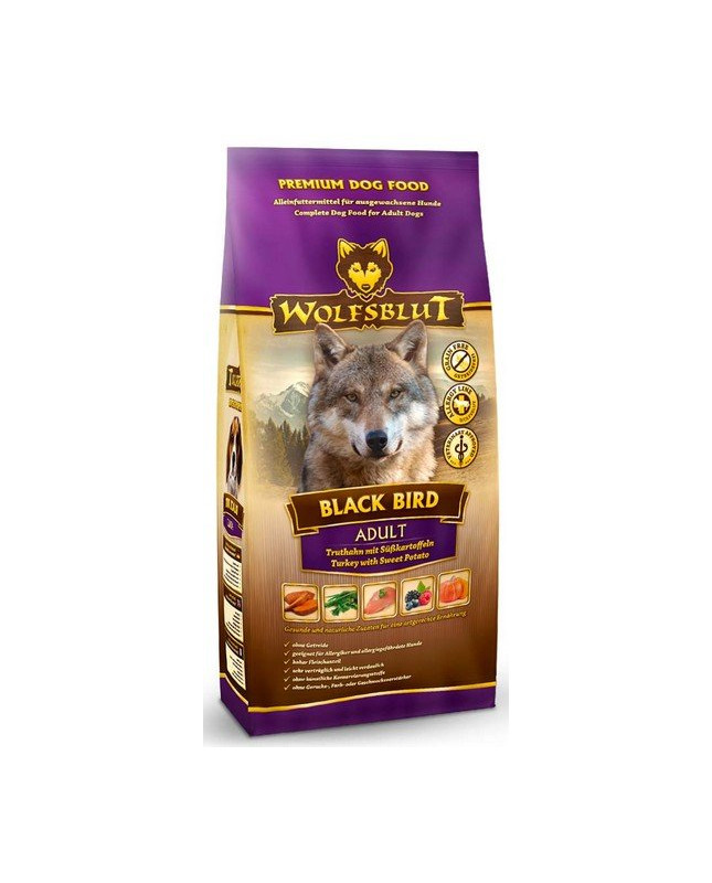 Wolfsblut Dog Black Bird Adult - Indyk I Bataty 12,5Kg