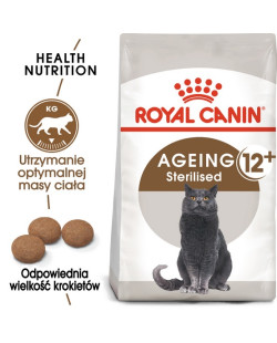 Royal Canin Ageing +12 Sterilised Karma Sucha Dla Kotów Dojrzałych, Sterylizowanych 2Kg