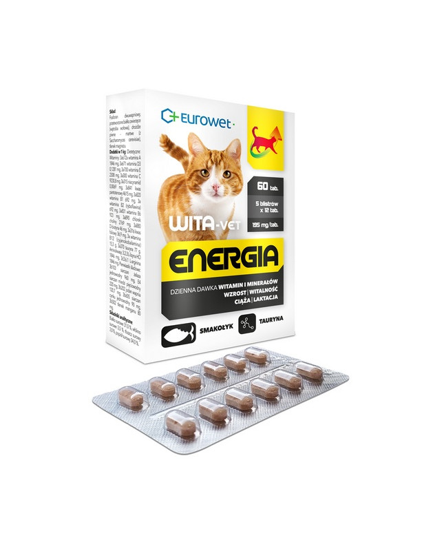 Wita-Vet Kot Energia Junior + Adult 60Tabl