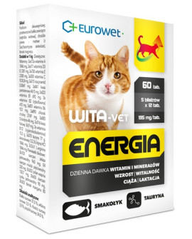 Wita-Vet Kot Energia Junior + Adult 60Tabl