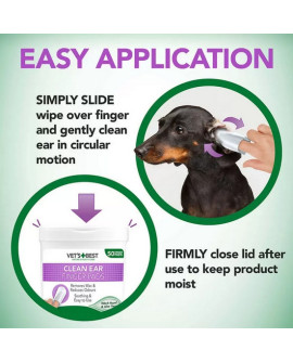 Vet's Best Czyściki Do Uszu Napalcowe 50Szt.