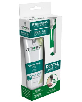 Vet's Best Dental Żel + Szczoteczka Zestaw Adult
