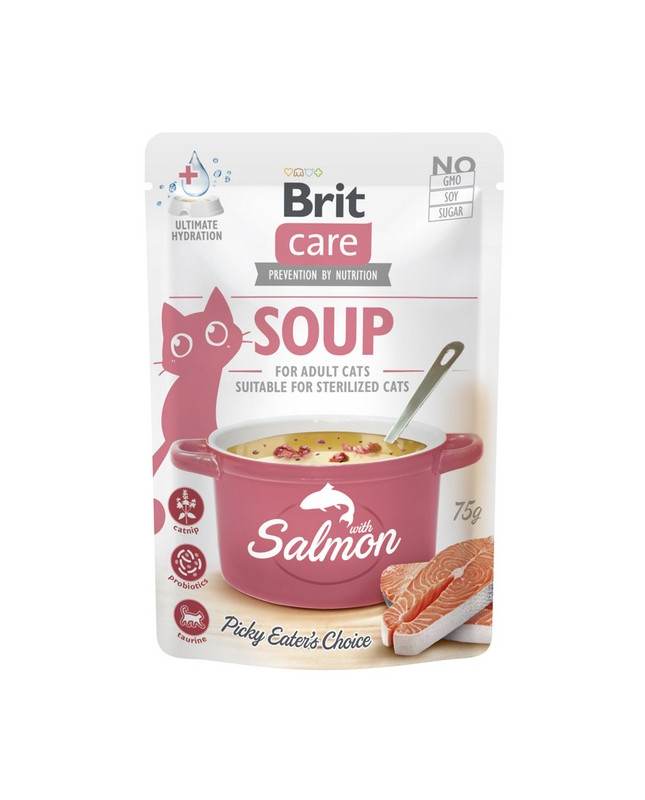 Brit Care Cat Soup Salmon Saszetka 75G