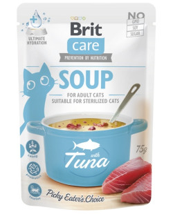 Brit Care Cat Soup Tuna Saszetka 75G