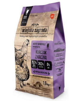 Wiejska Zagroda Kot - Kurczak Z Kaczką 1,6Kg