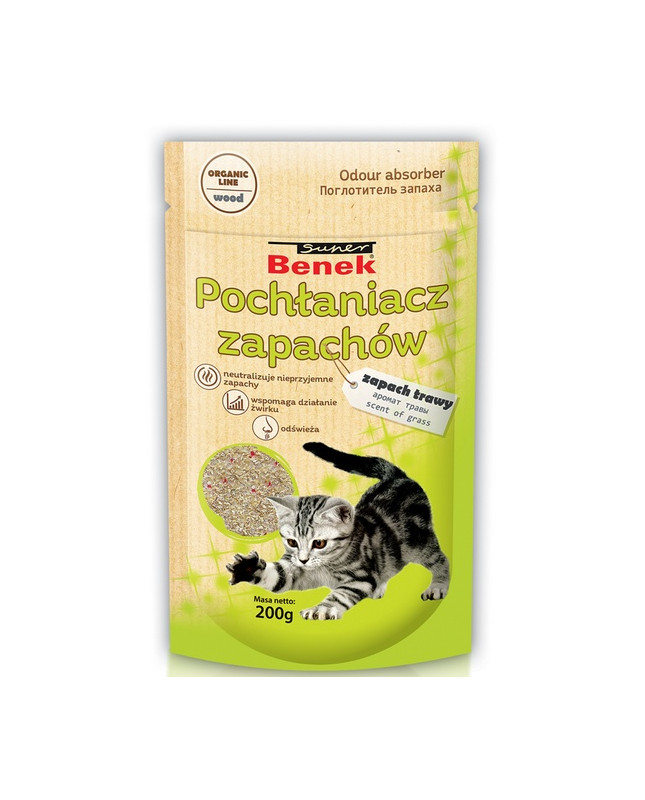 Benek Pochłaniacz Zapachów - Zapach Trawy 200G