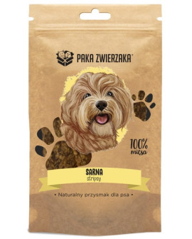 Paka Zwierzaka Stripsy Sarna 100% 70G