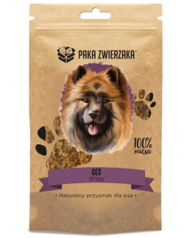 Paka Zwierzaka Stripsy Gęś 100% 70G