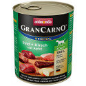 Animonda GranCarno Adult Rind Hirsch Apfel Wołowina, Jeleń + Jabłko puszka 800g