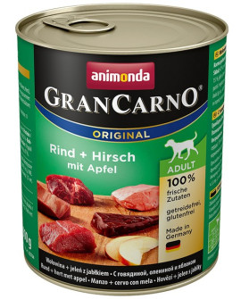 Animonda GranCarno Adult Rind Hirsch Apfel Wołowina, Jeleń + Jabłko puszka 800g